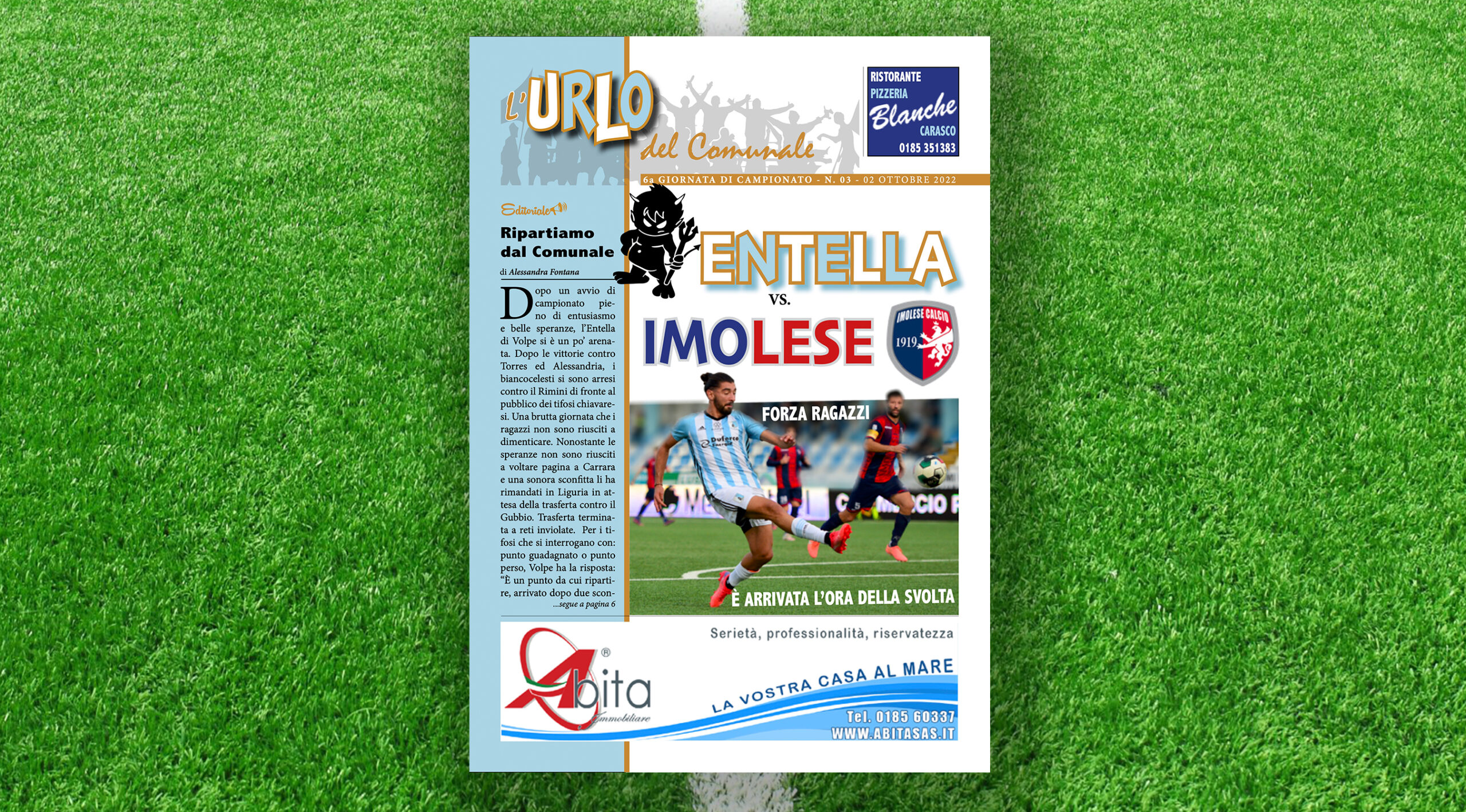 03 - Entella Imolese - Copertina su prato